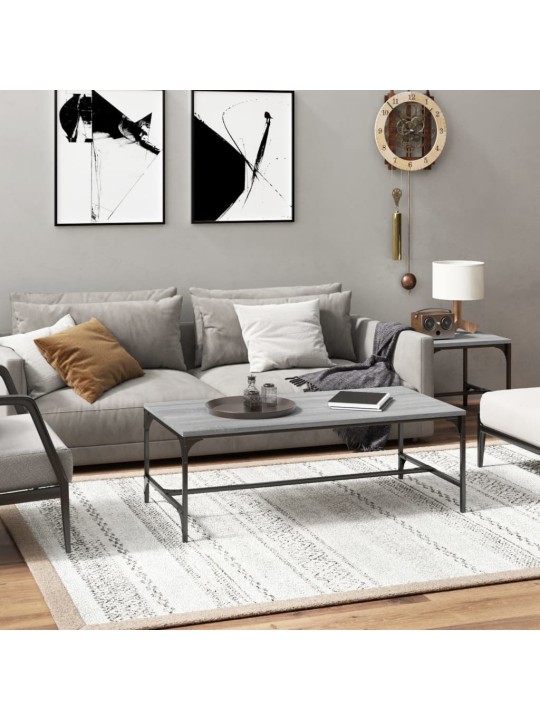 Konferenční stolek šedý sonoma 100x50x35 cm kompozitní dřevo