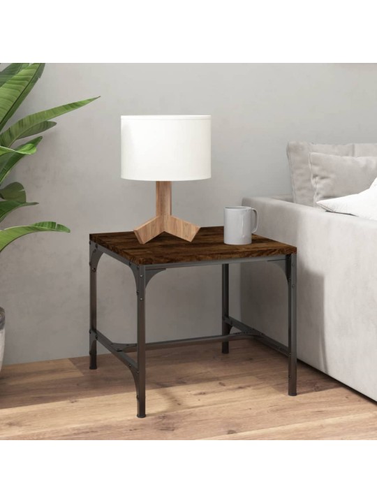 Konferenční stolek kouřový dub 50 x 50 x 35 cm kompozitní dřevo
