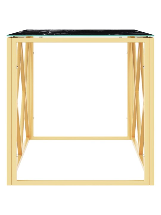 Konferenční stolek 110 x 45 x 45 cm nerezová ocel a sklo