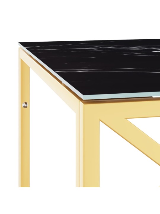 Konferenční stolek 110 x 45 x 45 cm nerezová ocel a sklo