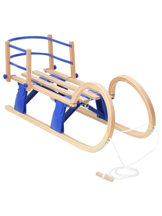 Skládací sáně s opěradlem 110 cm překližka