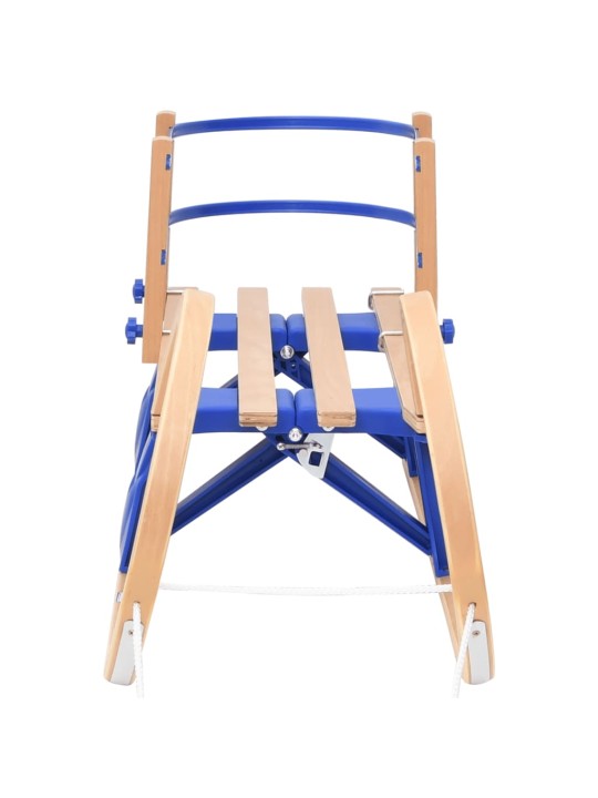 Skládací sáně s opěradlem 110 cm překližka
