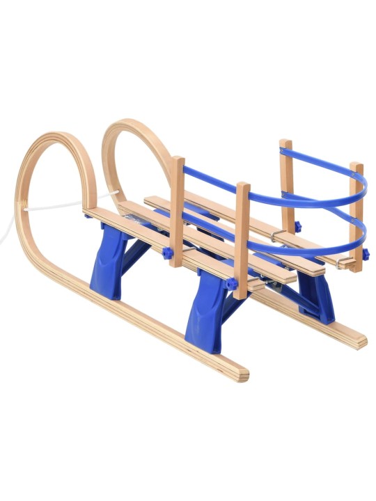 Skládací sáně s opěradlem 110 cm překližka