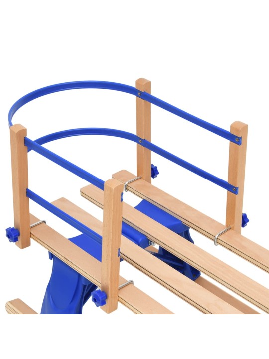 Skládací sáně s opěradlem 110 cm překližka
