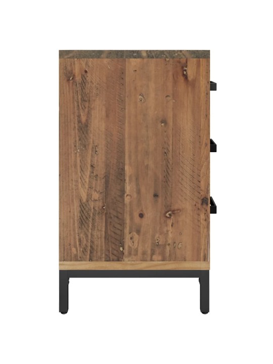 Noční stolek hnědý 40x30x55 cm masivní recyklované dřevo