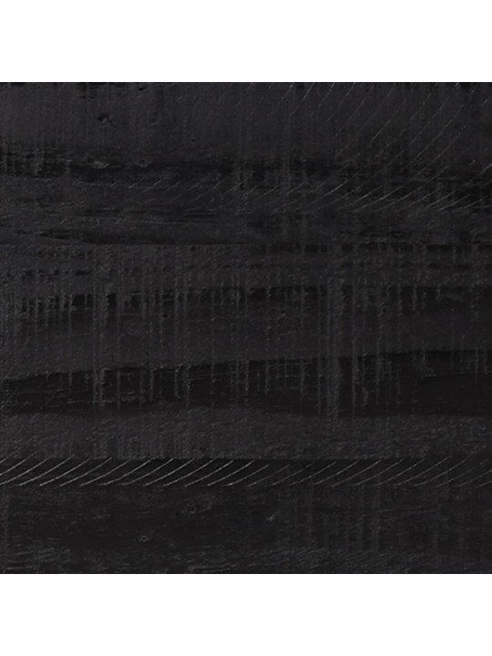 Příborník černý 110 x 35 x 70 cm masivní borové dřevo