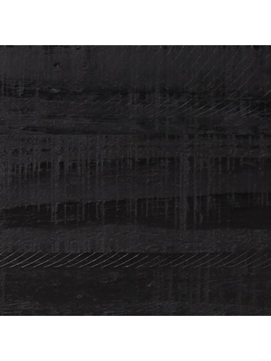 Příborník černý 110 x 35 x 70 cm masivní borové dřevo