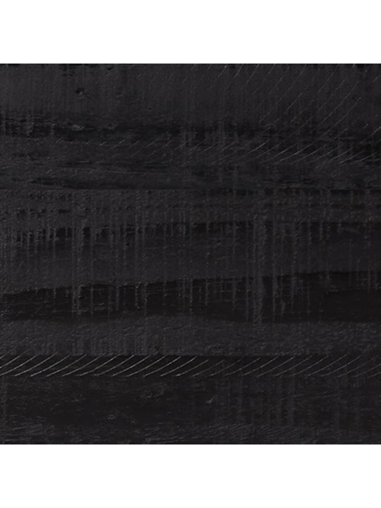 Zásuvková komoda černá 75 x 35 x 70 cm masivní borové dřevo