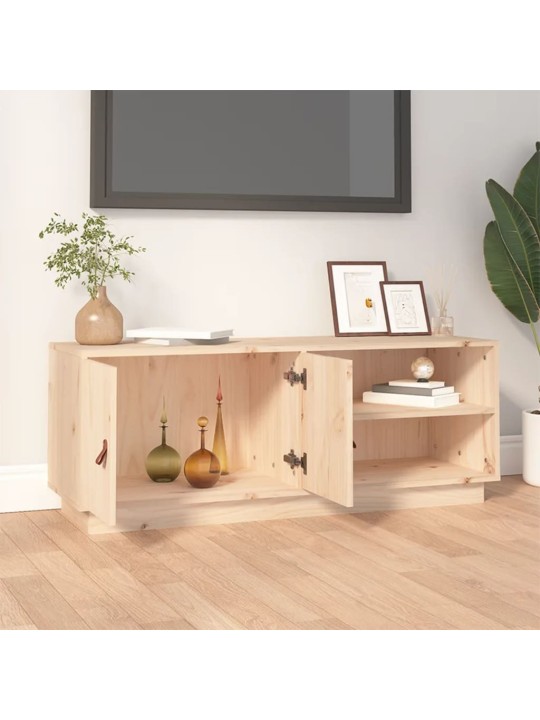 Tv skříňka 105 x 34 x 40 cm masivní borové dřevo
