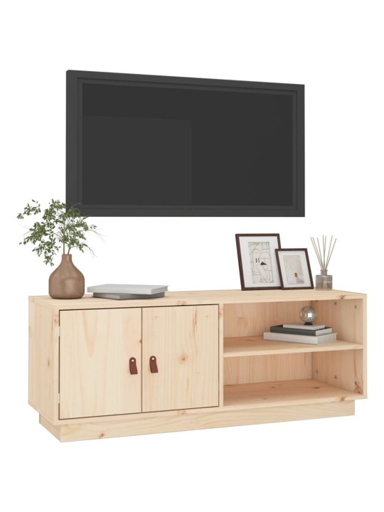 Tv skříňka 105 x 34 x 40 cm masivní borové dřevo