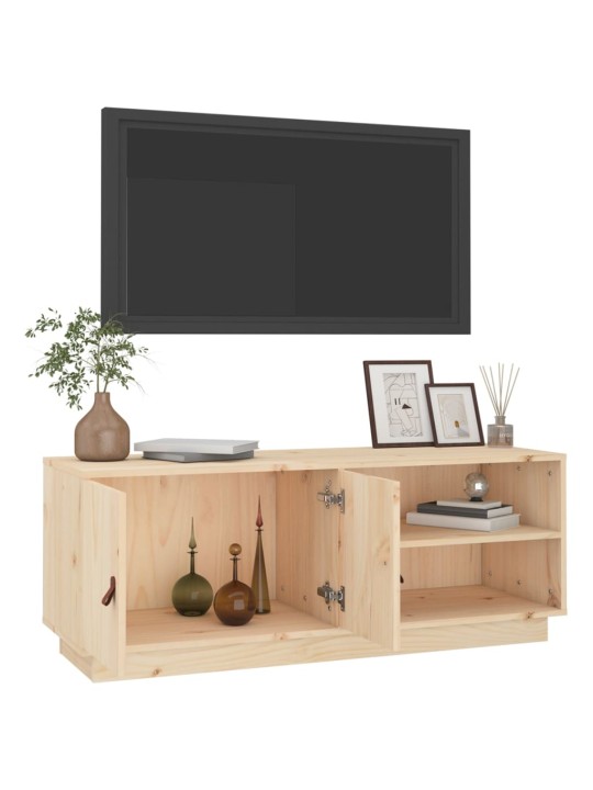 Tv skříňka 105 x 34 x 40 cm masivní borové dřevo