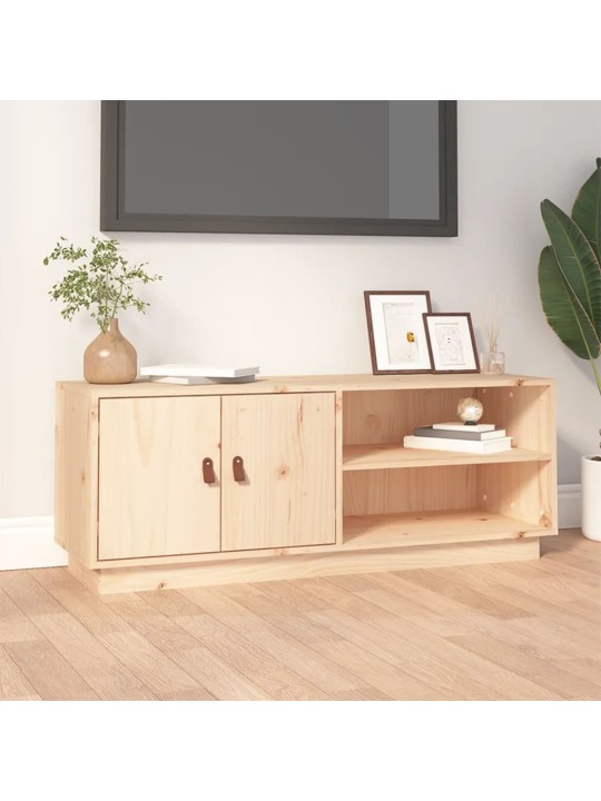 Tv skříňka 105 x 34 x 40 cm masivní borové dřevo