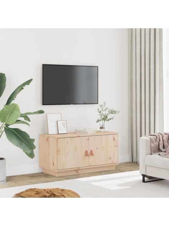 Tv skříňka 80 x 34 x 40 cm masivní borové dřevo