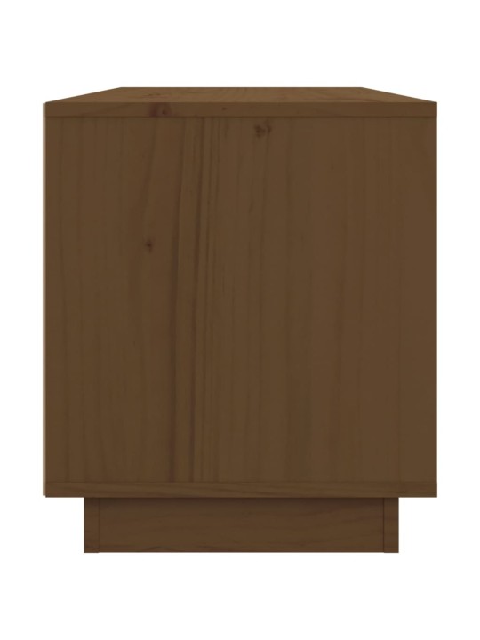 TV skříňka medově hnědá 80 x 34 x 40 cm masivní borové dřevo