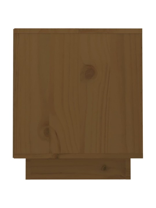 TV skříňka medově hnědá 70 x 34 x 40 cm masivní borové dřevo
