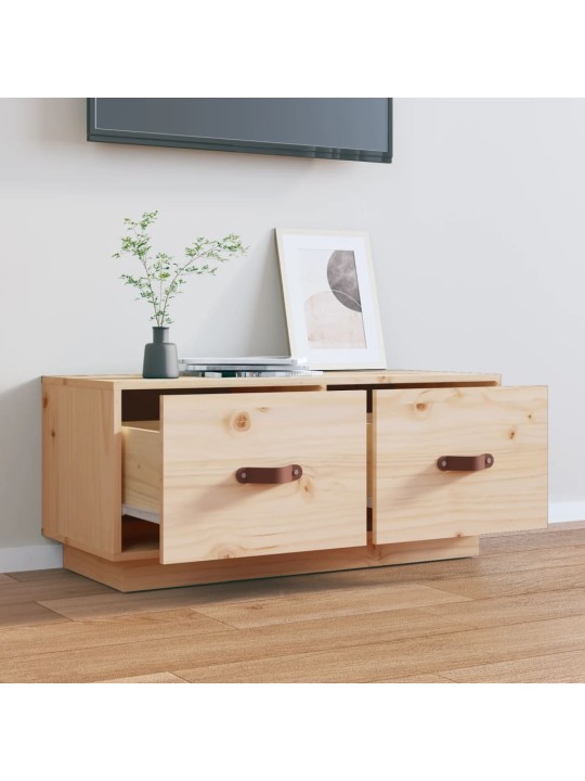 Tv skříňka 80 x 34 x 35 cm masivní borové dřevo