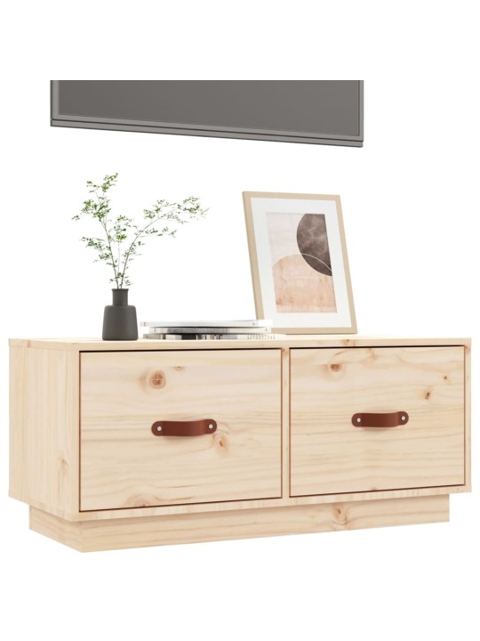Tv skříňka 80 x 34 x 35 cm masivní borové dřevo