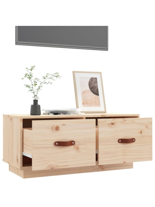 Tv skříňka 80 x 34 x 35 cm masivní borové dřevo