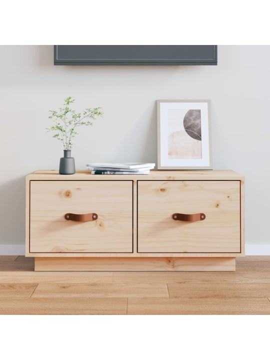 Tv skříňka 80 x 34 x 35 cm masivní borové dřevo