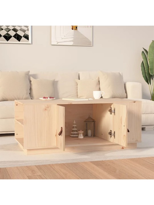 Konferenční stolek 100 x 50 x 41 cm masivní borové dřevo