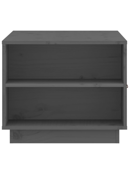 Konferenční stolek šedý 100 x 50 x 41 cm masivní borové dřevo