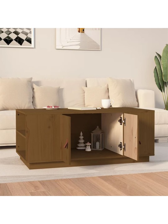 Konferenční stolek medově hnědý 100x50x41 cm masivní borovice