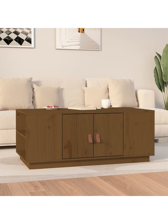 Konferenční stolek medově hnědý 100x50x41 cm masivní borovice