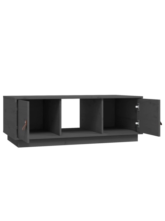 Konferenční stolek šedý 100x50x35 cm masivní borové dřevo