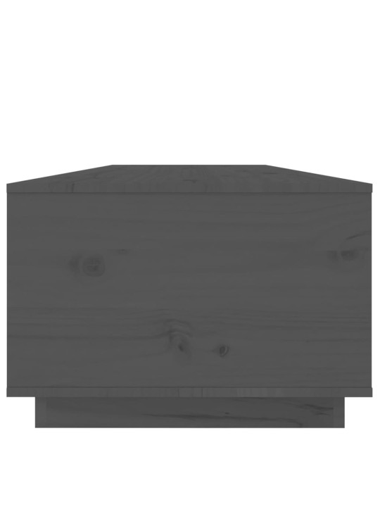 Konferenční stolek šedý 100x50x35 cm masivní borové dřevo