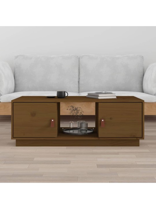 Konferenční stolek medově hnědý 100x50x35 cm masivní borovice
