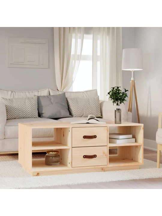 Konferenční stolek 100 x 50 x 41 cm masivní borové dřevo