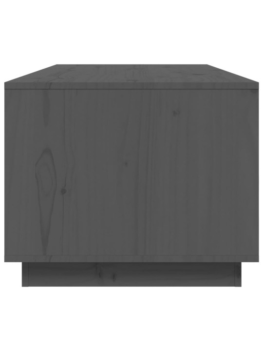 Konferenční stolek šedý 100 x 50 x 41 cm masivní borové dřevo