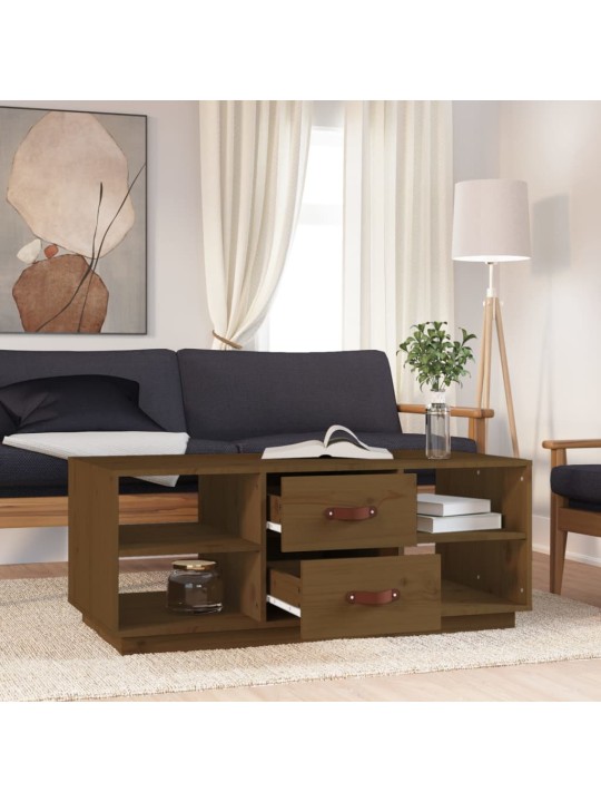 Konferenční stolek medově hnědý 100x50x41 cm masivní borovice