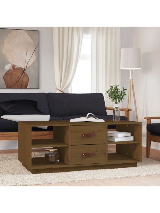 Konferenční stolek medově hnědý 100x50x41 cm masivní borovice