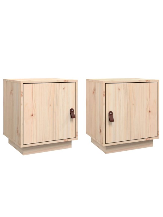 Noční stolky 2 ks 40 x 34 x 45 cm masivní borové dřevo