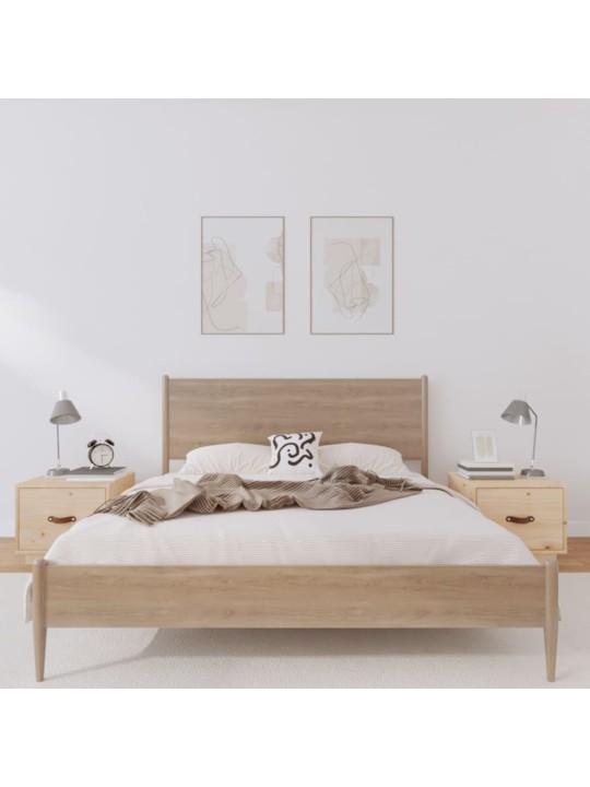 Noční stolky 2 ks 40 x 34 x 35 cm masivní borové dřevo