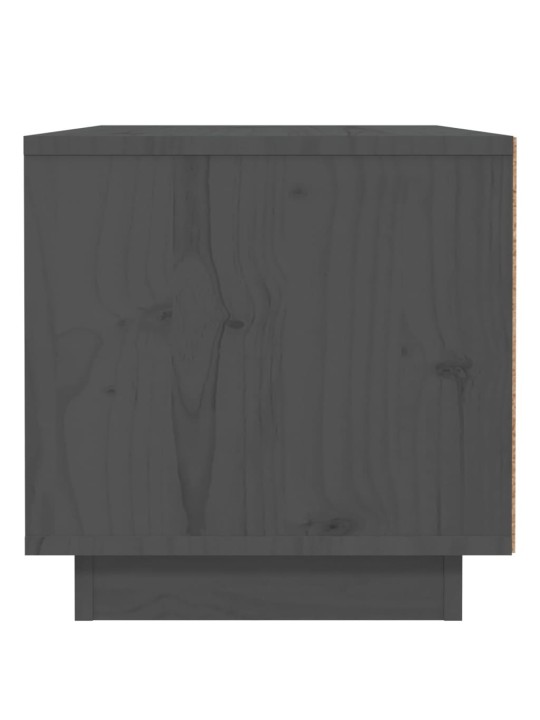 Noční stolky 2 ks šedé 40 x 34 x 35 cm masivní borové dřevo