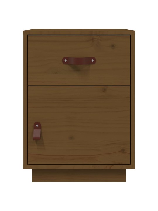 Noční stolky 2 ks medově hnědé 40x34x55 cm masivní borové dřevo