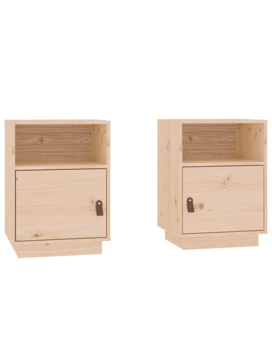 Noční stolky 2 ks 40 x 34 x 55 cm masivní borové dřevo