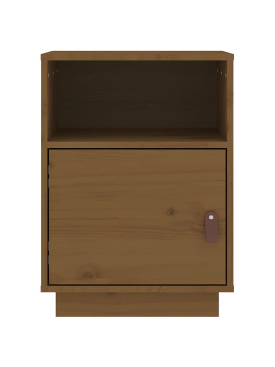 Noční stolky 2 ks medově hnědé 40x34x55 cm masivní borové dřevo
