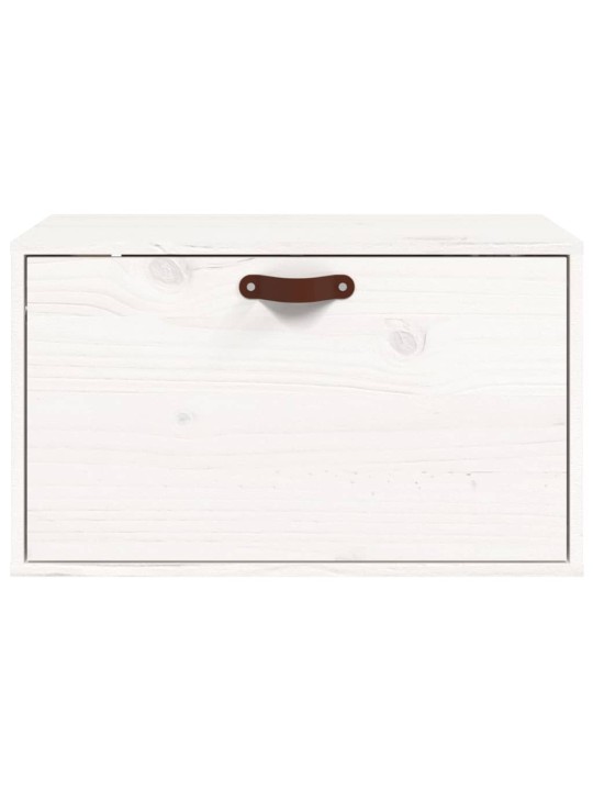 Nástěnná skříňka bílá 60x30x35 cm masivní borové dřevo