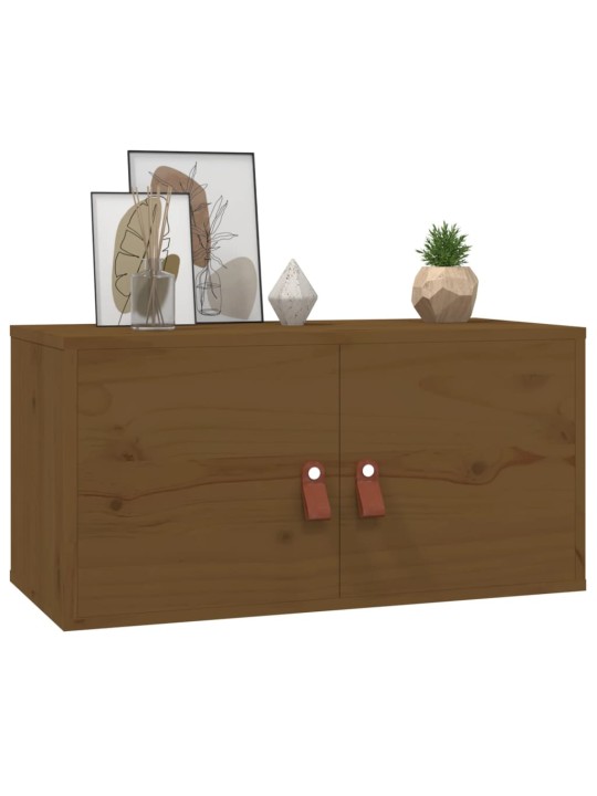 Nástěnné skříňky 2 ks medově hnědé 60x30x30 cm masivní borovice