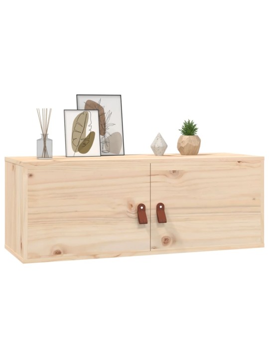 Nástěnná skříňka 80 x 30 x 30 cm masivní borové dřevo