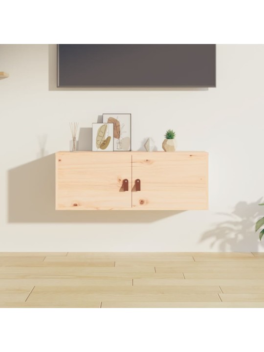 Nástěnná skříňka 80 x 30 x 30 cm masivní borové dřevo