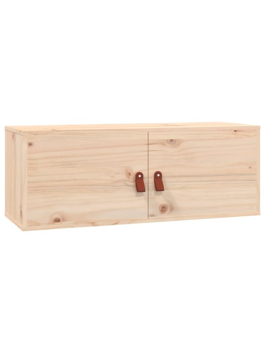 Nástěnné skříňky 2 ks 80 x 30 x 30 cm masivní borové dřevo