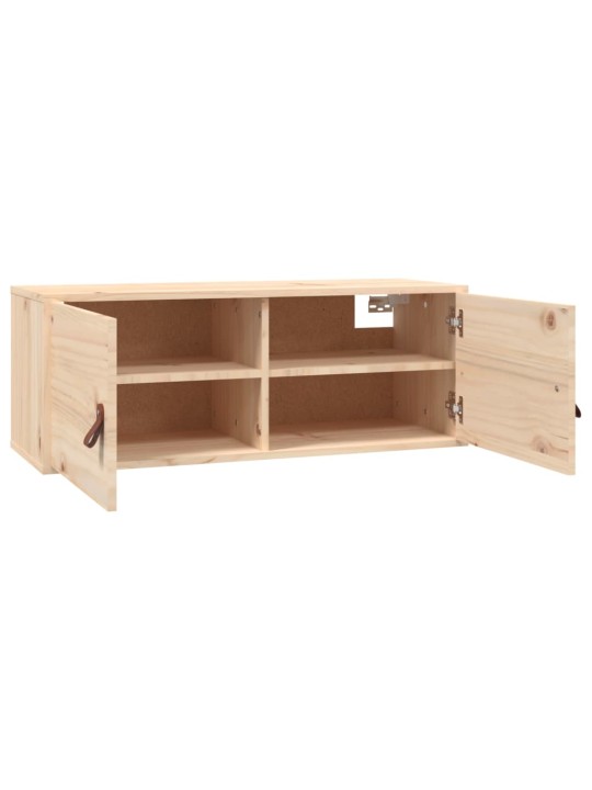 Nástěnné skříňky 2 ks 80 x 30 x 30 cm masivní borové dřevo