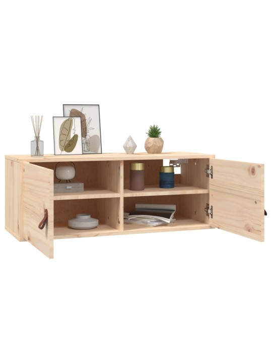 Nástěnné skříňky 2 ks 80 x 30 x 30 cm masivní borové dřevo