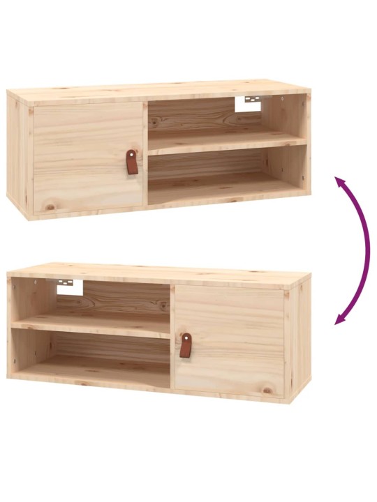 Nástěnná skříňka 80 x 30 x 30 cm masivní borové dřevo