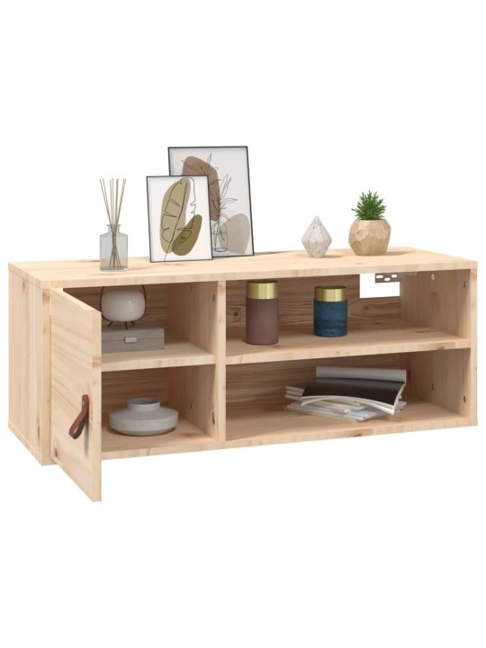 Nástěnné skříňky 2 ks 80 x 30 x 30 cm masivní borové dřevo