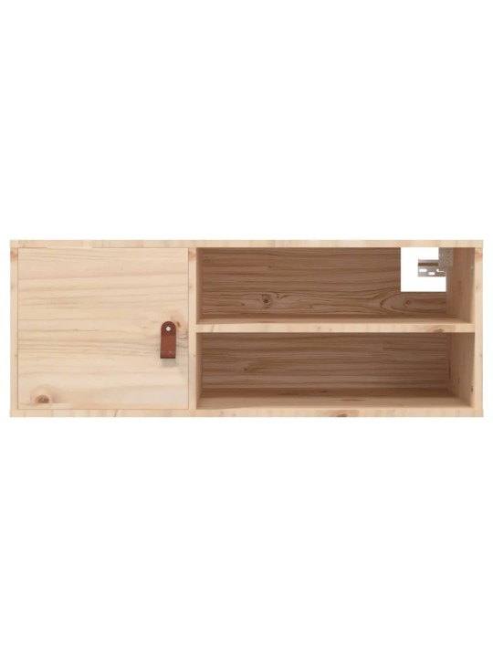 Nástěnné skříňky 2 ks 80 x 30 x 30 cm masivní borové dřevo